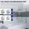 IMPTS Duschwand für Badewanne 120x140cm, Faltbar Duschwand Produktbild-Vorschau 5