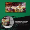 Wohnzimmer-Bild Leinwand Uhr 60x30 Ölgemälde Bett nackte Produktbild-Vorschau 5