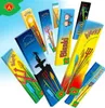 A collection of colorful boxes containing sparklers or similar novelty items, arranged against a light blue sky background. Náhled obrázku produktu