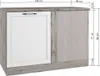 Eckunterschrank 120 cm in grau, Arbeitsplatte Eiche, Produktbild-Vorschau 10