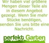 Marketing text and logo for a garden product. Produktbild-Vorschau