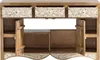 Waschtisch Delhi 130cm aus Massivholz Produktbild-Vorschau 3