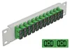 DeLOCK 10″ LWL Patchpanel 12 Port SC Duplex grün 1 HE grau, Produktbild-Vorschau 3