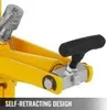 A close-up view of a yellow mechanical device with a black handle and silver components, against a white background. Podgląd zdjęcia produktu