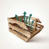 Relaxdays, juego de 3 cajas apilables, cajas de Vista previa de la imagen del producto 7