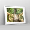Gerahmtes Poster - Weißer Rahmen - Brücke Seil Dschungel - Produktbild-Vorschau 8