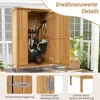 COSTWAY Armoire de jardin en bois, abri de jardin avec toit Voir les images du produit 7