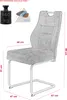 Hela Tische, 4er Set Freischwinger Stuhl LINDA - Bezug Samt Produktbild-Vorschau 7
