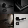 Gavroche Model 1 Türgriff-Set BB Buntbart Schwarz Matt – Produktbild-Vorschau 2