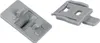 Two gray plastic appliance parts shown against a white background. The part on the left has the number '2' embossed on it. The part on the right is a bracket-like structure. Produktbild-Vorschau