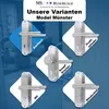 Edelstahl Drückergarnitur DG.118 – Langschild modern mit Produktbild-Vorschau 7