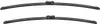 Two black windshield wipers on a white background. Produktbild-Vorschau