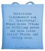 Mr. & Mrs. Panda Tote Bag Spruch 20. Geburtstag - Sky Blue Produktbild-Vorschau 1