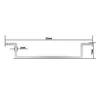 A diagram showing the dimensions of a metal rail. Produktbild-Vorschau