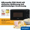 Exquisit Mikrowelle MW 802 sw | 20 l Nutzinhalt | Mit Timer Produktbild-Vorschau 2