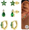 JeweBella 3 Paar Ohrringe Set Silber Gold Damen Mädchen 925 Produktbild-Vorschau 1