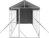 vidaXL Outdoor-Hundezwinger mit Dach Silbern 2x10x2,5 m Produktbild-Vorschau 5