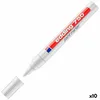 A white Edding 750 paint marker with its cap off, lying diagonally on a white background. The marker has red and blue accents and text indicating the brand and product type. Produktbild-Vorschau