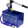 A blue pressure testing pump with a gauge, handle, and hose, set against a white background. Anteprima dell’immagine prodotto