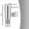 Eckventil 1/2 Zoll x 1/2 Zoll Verchromt Mit Doppelanschluss Produktbild-Vorschau 3