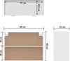 vidaXL Nástenná skrinka Lyon White 80x31x60 cm Materiál na Náhľad obrázku produktu 6