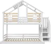 Merax Etagenbett 90x200 cm + 140x200 cm, Hausdesign Produktbild-Vorschau 9