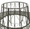 vidaXL Garten-Baumbank 160 cm Stahl Produktbild-Vorschau 4