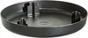 A black plastic plant saucer with three raised supports inside. Náhľad obrázku produktu