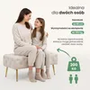 Ławka tapicerowana welurowa pikowana 100 cm MONACO Beżowa Podgląd zdjęcia produktu 9
