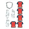 itenga DEKO-SET FUSSBALL blau rot mit Bastel SCHULTÜTE 85 Produktbild-Vorschau 2