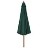 vidaXL Parasol avec mât en bois 330 cm Vert - Parasols & Voir les images du produit 8