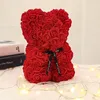 růžový medvídek medvídek z růží dárek pro ženu 25 cm Náhled obrázku produktu 14