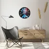 Wanduhr - Rund - Glasuhr - Schwarz Frau Emotionen - 40x40cm Produktbild-Vorschau 6