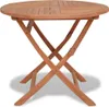 vidaXL Tavolo da giardino pieghevole 85x76 cm in legno Anteprima dell’immagine prodotto 9