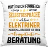 Trendation - Elektriker Deko-Kissen mit Füllung 40x40 Produktbild-Vorschau 1