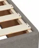 vidaXL Bettgestell ohne Matratze Taupe 140x200 cm Stoff Produktbild-Vorschau 6