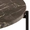 Avila table d'angle Ø52cm marbre marron. Voir les images du produit 7