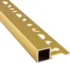 Alu Vierkant Quadrat Profil Fliesenschiene Schiene gold Produktbild-Vorschau 1