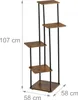 Portavasi Relaxdays, 5 ripiani, A x L x P: 107 x 58 x 58 Anteprima dell’immagine prodotto 4