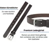 Ledergürtel  GERMANY, 3 cm breit, Gürtel für Damen und Produktbild-Vorschau 3