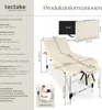 tectake® 3 Zonen Massageliege Ko Tao Breite 78 cm, Produktbild-Vorschau 5