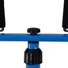 A close-up view of a blue metal bar with a black knob and a black adjustable collar. Produktbild-Vorschau