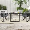KOMFOTTEU 3-teiliges Bartisch mit Klappstühlen, Garten Produktbild-Vorschau 8
