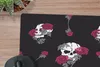 MuchoWow® Mauspad Mousepad Mädchen - Totenkopf - Rosen - Produktbild-Vorschau 2