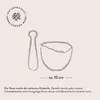 Mörser und Stößel aus Olivenholz in Naturoptik 10 cm Produktbild-Vorschau 3