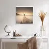 Poster - Poster ohne Rahmen - Floß Westen die Sonne - 60x60 Produktbild-Vorschau 5