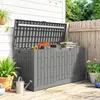 Outsunny Gartenbox 379 Liter Wasserdicht Abschließbar Produktbild-Vorschau 2