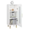 vidaXL Credenza bianca 34,5x34x90 cm Materiale a base di Anteprima dell’immagine prodotto 5