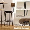 Set da bar con tavolo e 2 sgabelli, struttura in metallo, Anteprima dell’immagine prodotto 6