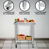 Stół roboczy ze stali nierdzewnej do gastronomii, stół Podgląd zdjęcia produktu 2